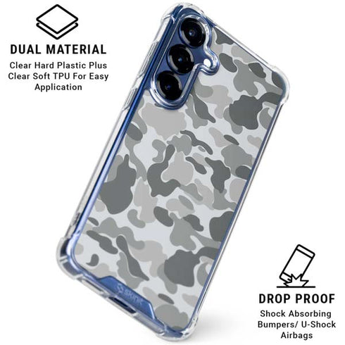 Grey Street Camo Galaxy S25 Clear Case